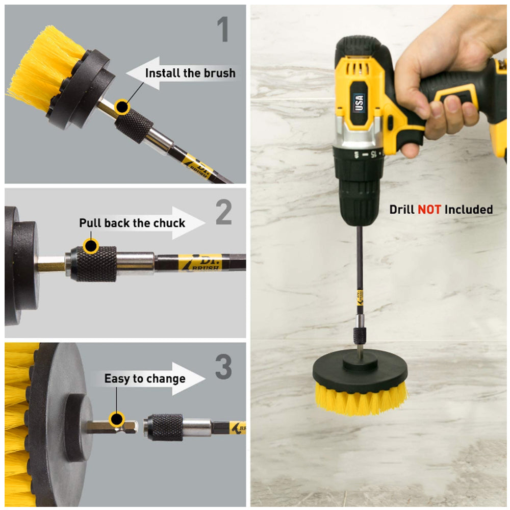 DeepClean Drill Brush